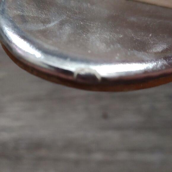 Italina   gladiator bling strappy  silver heels  Sz 9 - Picture 8 of 8